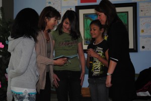 Students Present School Owner Gift At Montessori Celebration
