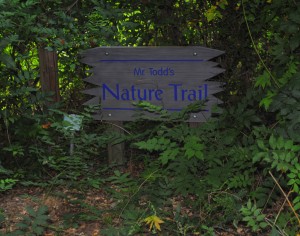 Five Oaks Academy nature trail entrance