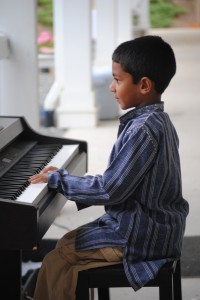 Elementary Students Plays Piano For FOA Community